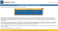 Desktop Screenshot of lightningpython.org