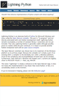 Mobile Screenshot of lightningpython.org